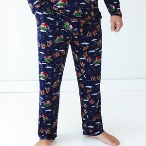 NIB Little Sleepies Santa's Sleigh Men's Pajama Pants